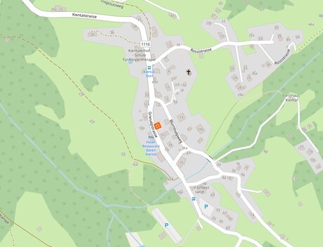 Lageplan Bäckerei Dorfladen Ällig Kiental